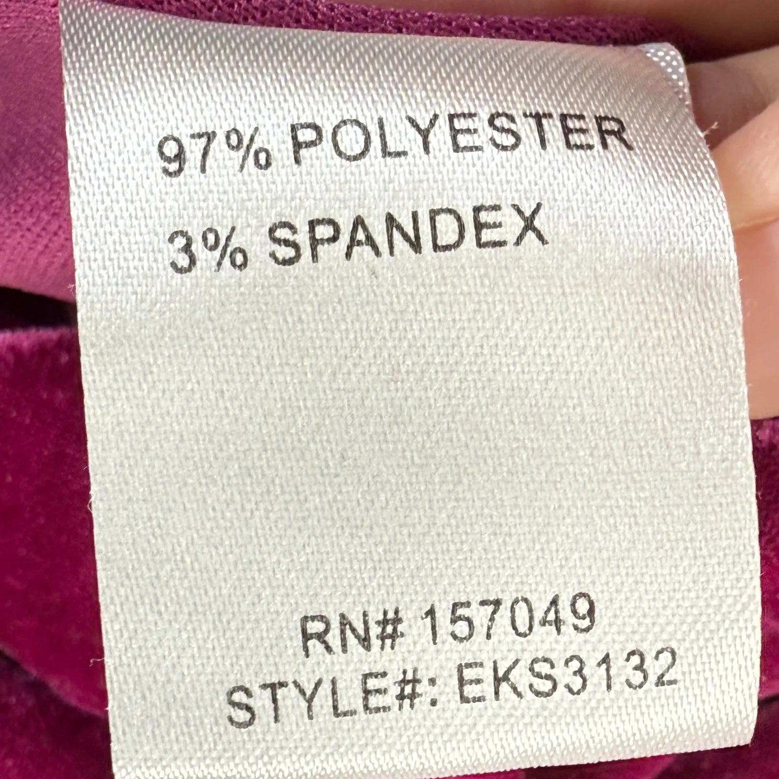 Fanco Velvet Dress Women's Small Purple Short Sleeve‎ Party Mini - Image 7