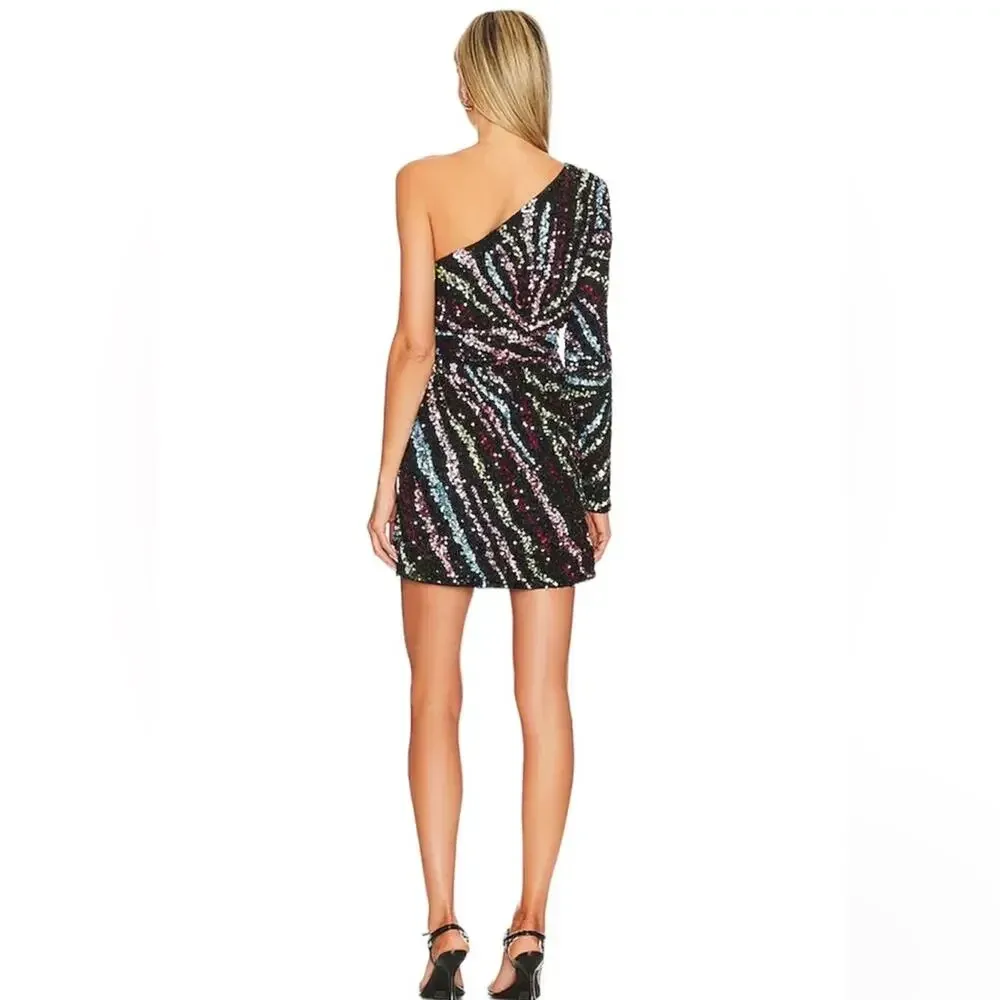 SHOW ME‎ YOUR MUMU Shimmy Mini Dress in Starburst Sequins NWT size XS Party - Image 2