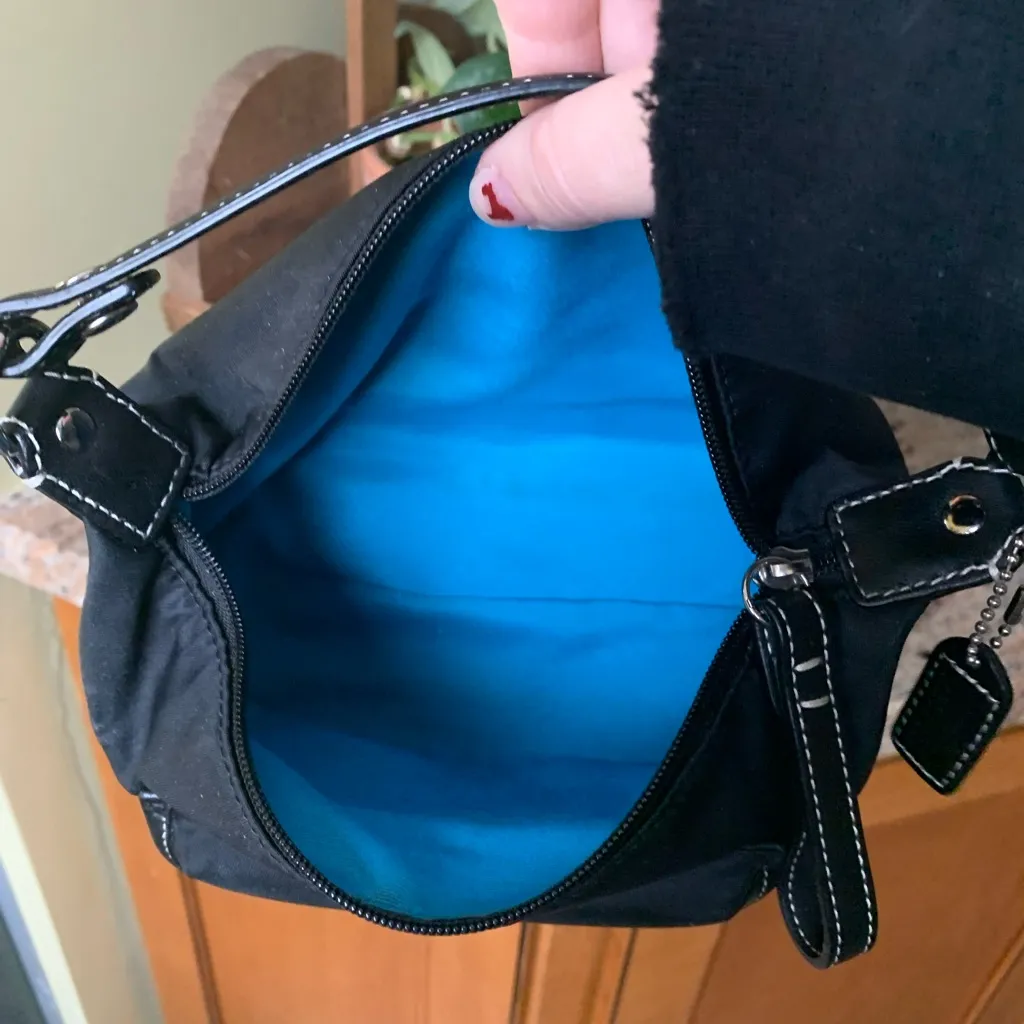 Coach  Nylon mini bag contrast stitching - Image 7