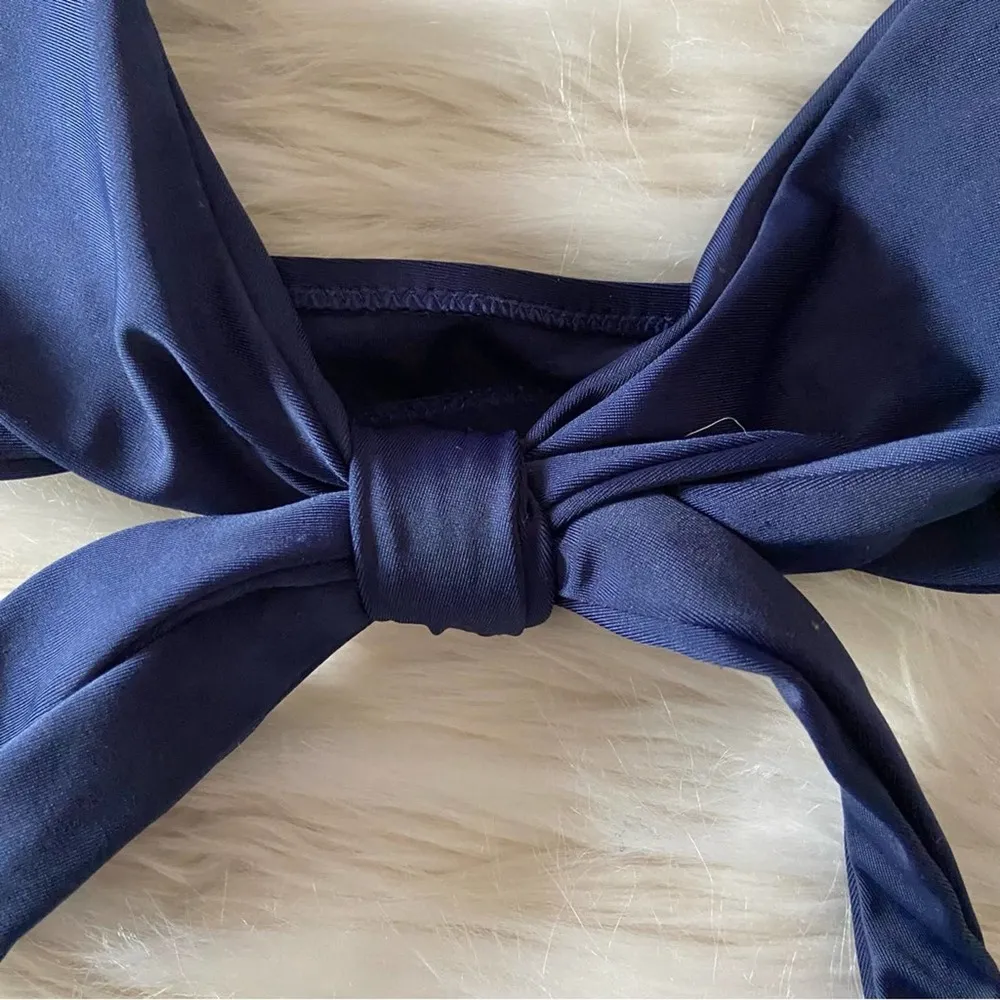 Shein Navy Blue Twist front Halter Bikini Tops Sz S - Image 15