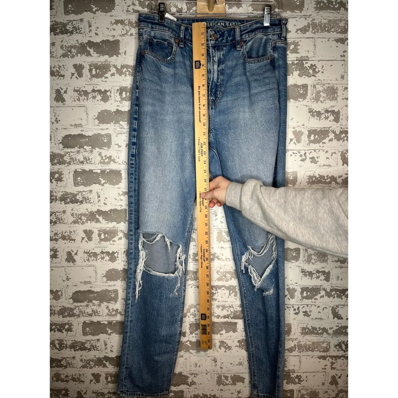 American Eagle | women distressed mom jean xtra long - Image 5