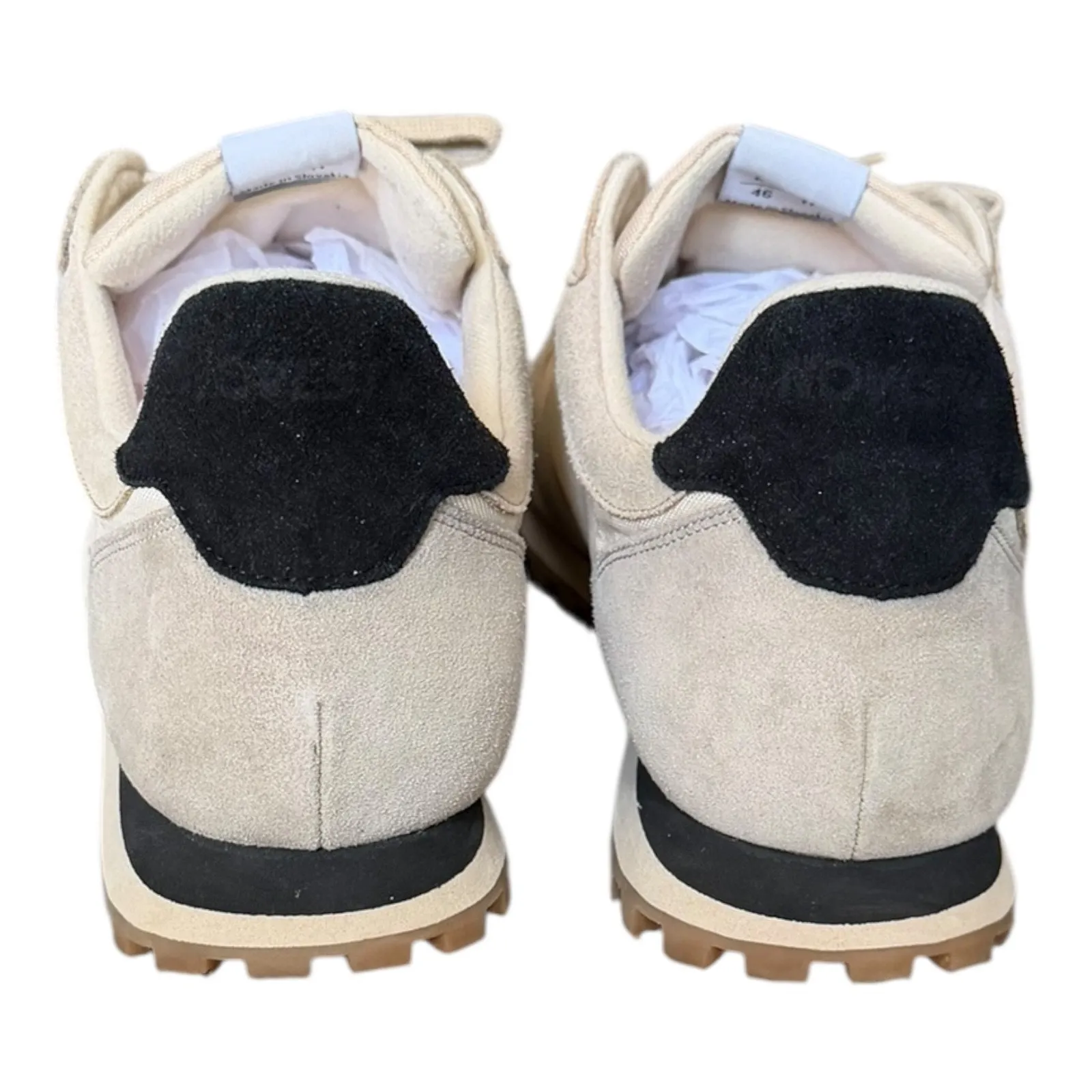 Novesta Marathon Trail Running Shoes Beige Low Top Lace Up Sneakers SZ 46 EU/12 - Image 7