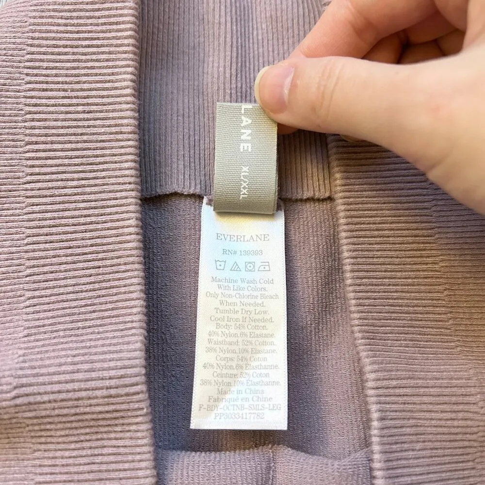 Everlane The Seamless Legging Ribbed Light Purple Size XL/XXL NWT - Image 6