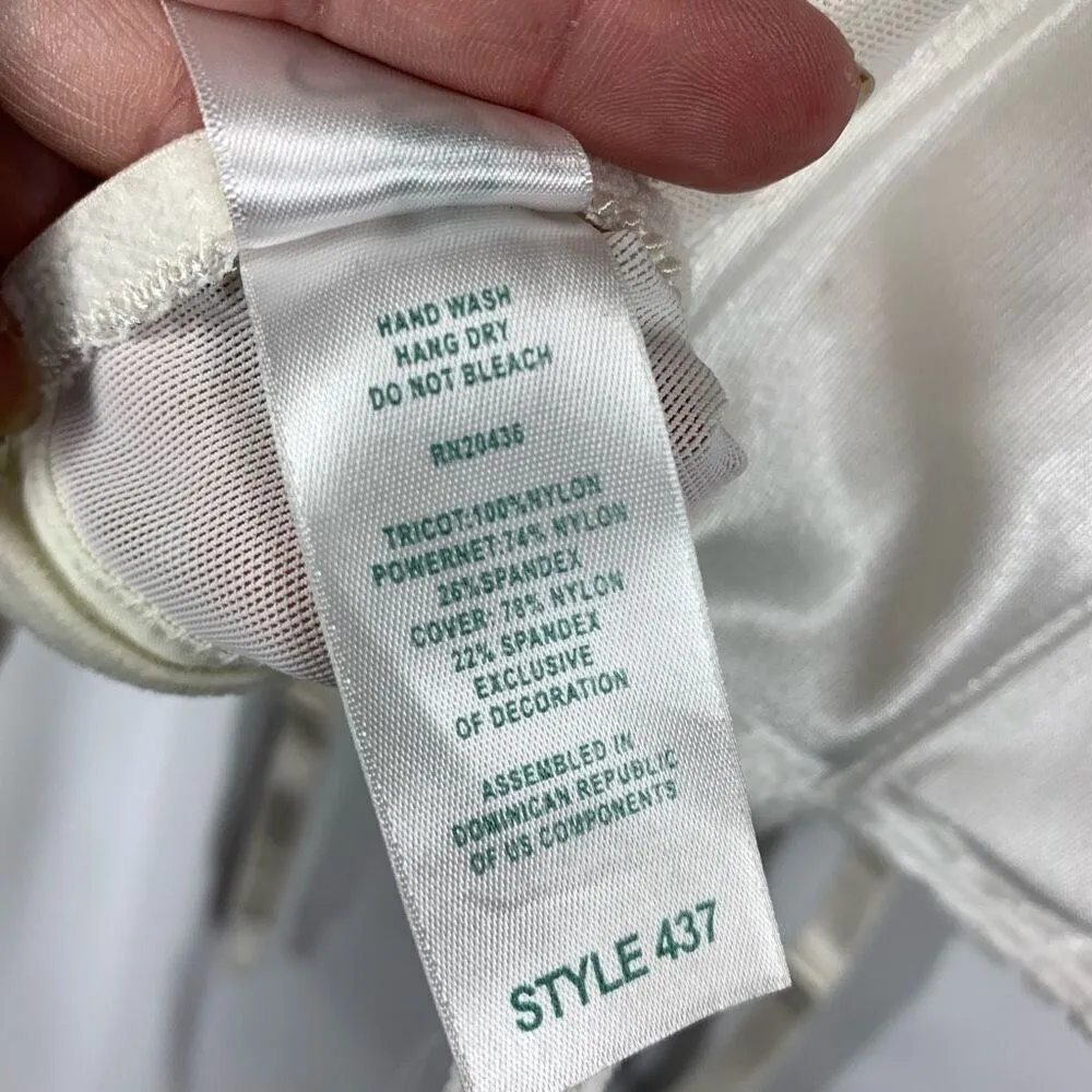 Carnival Style 437 Full Figure Tuxedo Torsolette Bra (White 40DD) there are no s White Size undefined - Image 11