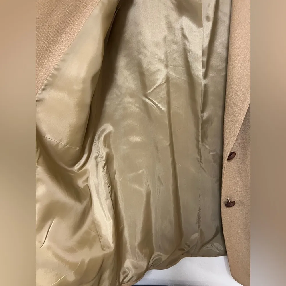 Hunt Club oversized blazer, brown,  padded shoulders, 100% wool, 10T - Image 7