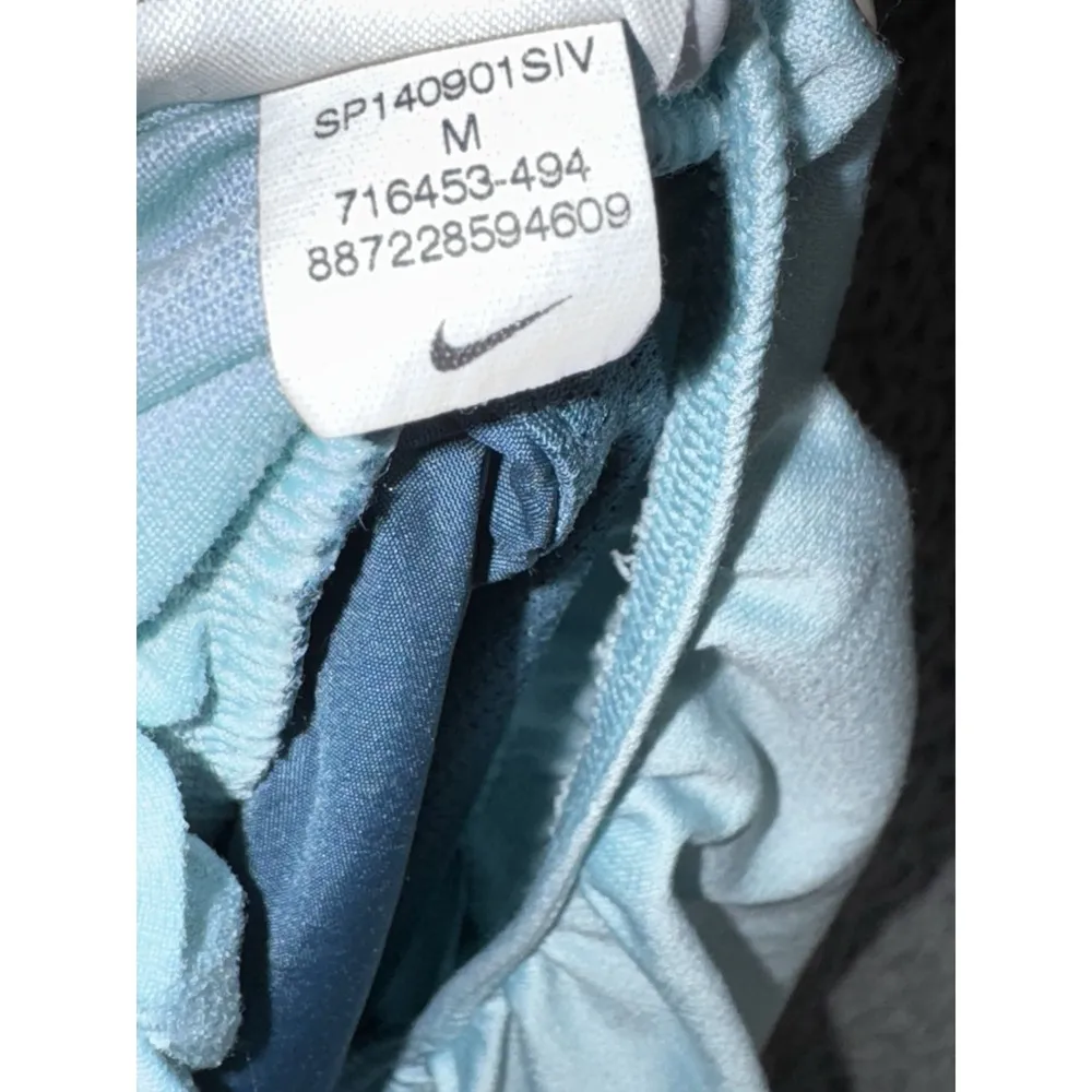 Nike Running Shorts Women Medium Two Tone Lined Swoosh Logo Athletic Workout Y2K - Image 9