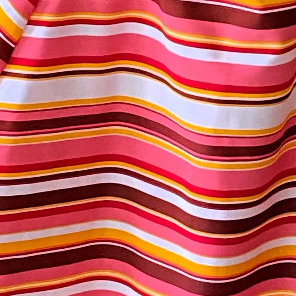 NWT ~ NOBO NO BOUNDARIES Coral Orange Striped Swimsuit ~ Women's Juniors 15 / 17 - Image 8