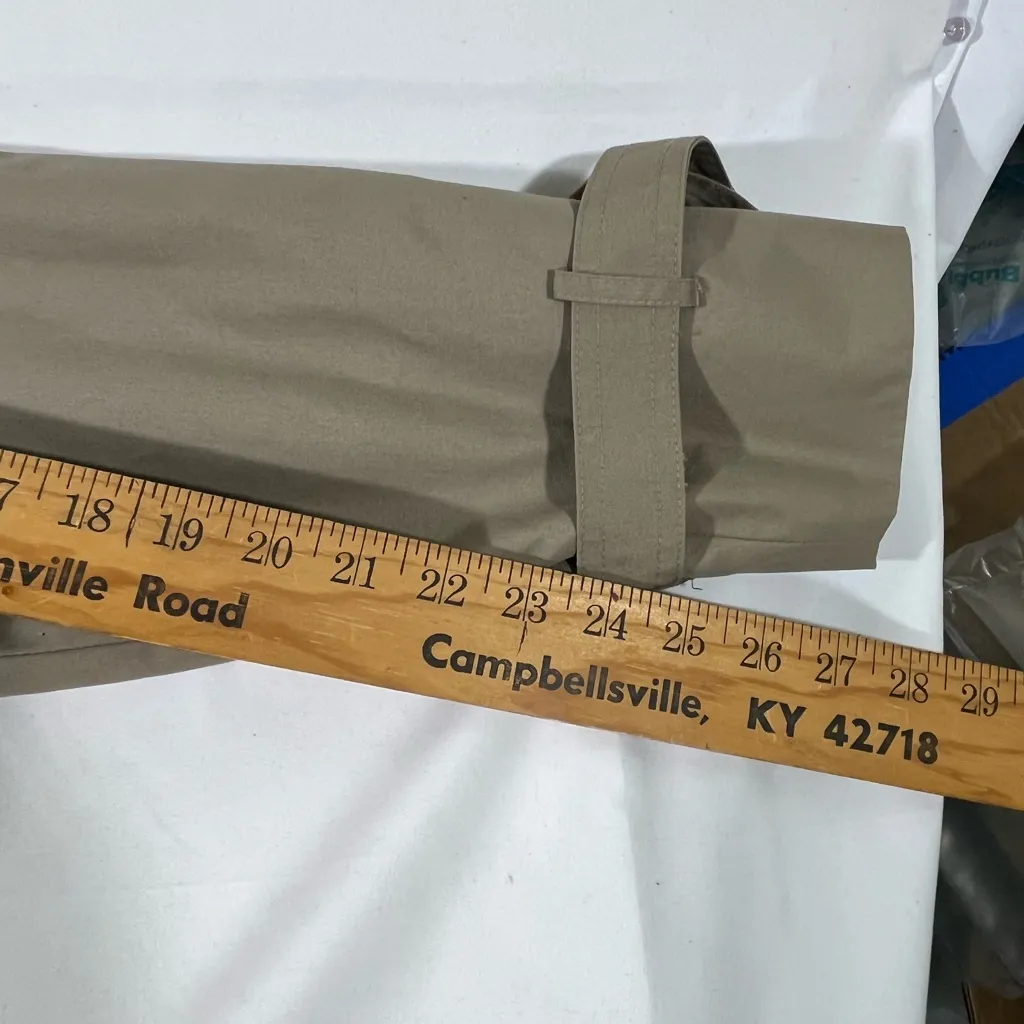 J Gallery Double Breasted Classic Women’s Trench Coat W/Lining Sz 9/10 Tan NEW - Image 12