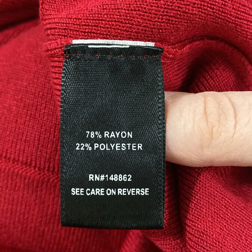 Torrid  Mini Sweater Skater Dress in red size 2X - Image 12