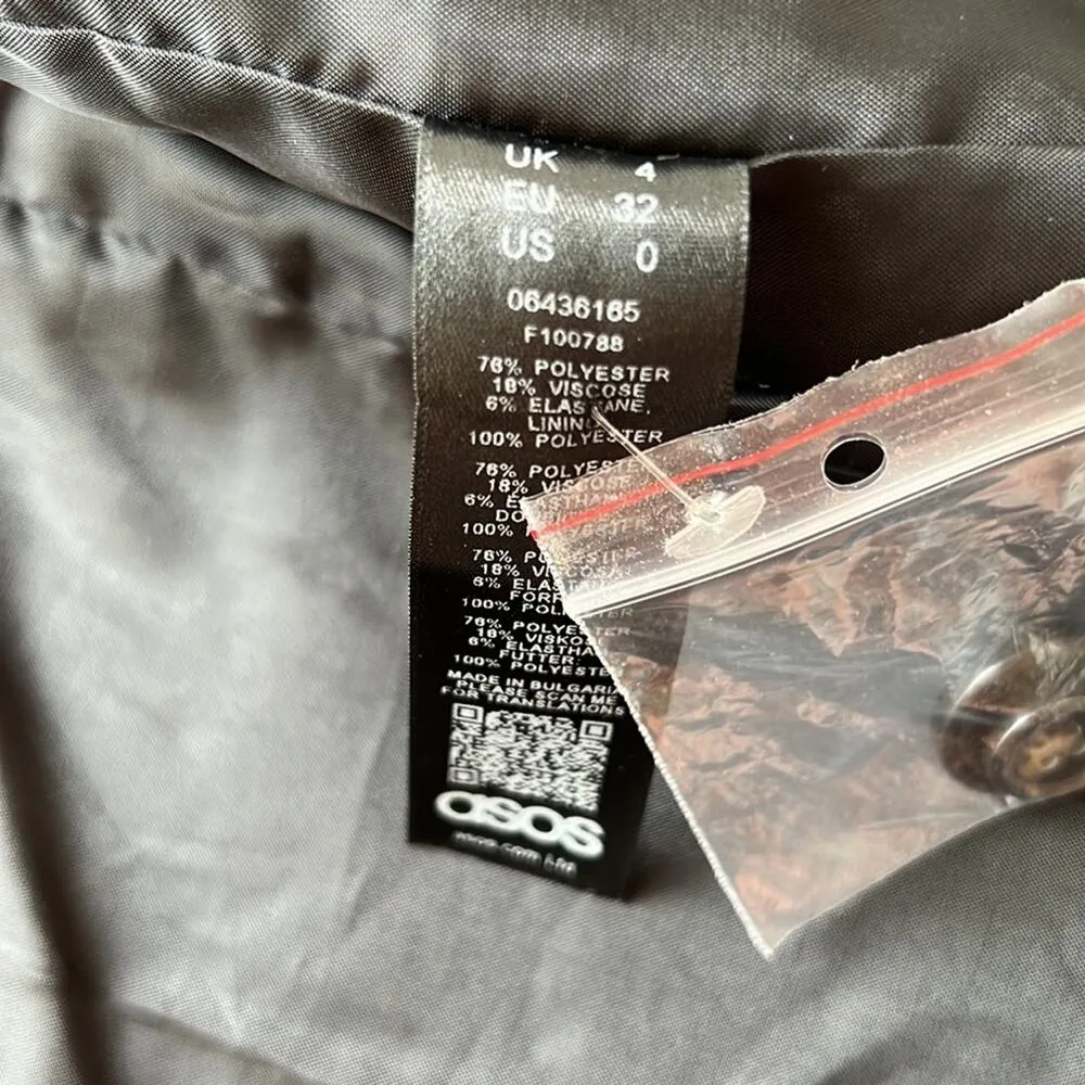 ASOS Loose Fit Single Breasted Blazer in Black - Image 4