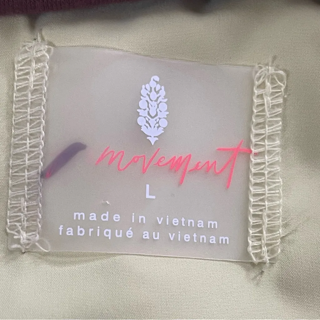 Free People FP Movement Womens Lead The Pack Fleece Pullover Hoodie Jacket Sz L - Image 9