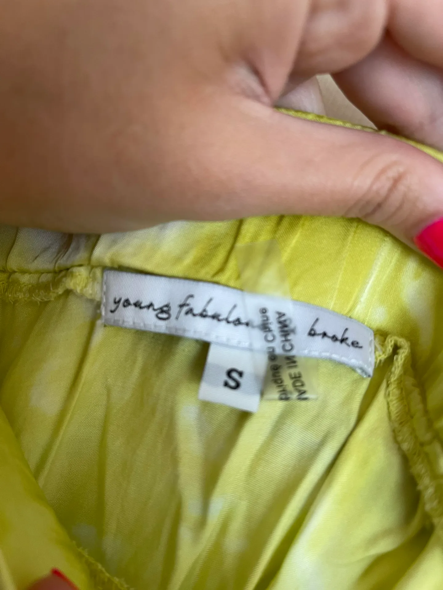 Young Fabulous and Broke Boutique Silk Midi Skirt - Image 3
