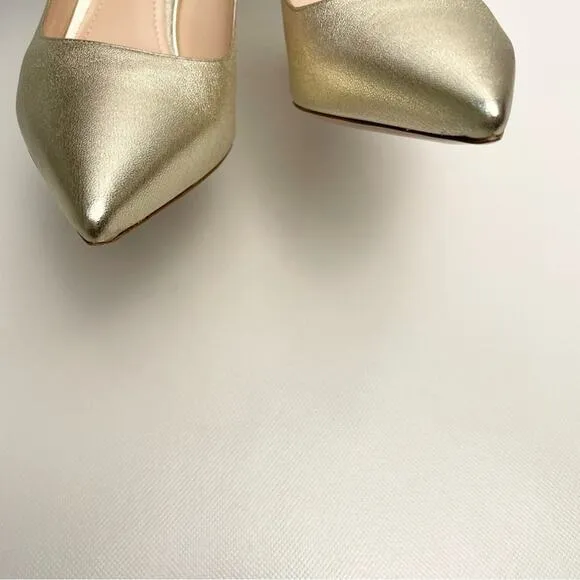 Nicholas Kirkwood Gold Pearl Pumps Size 8 Mira Sexy Metallic Shimmer Glam Baddie - Image 5