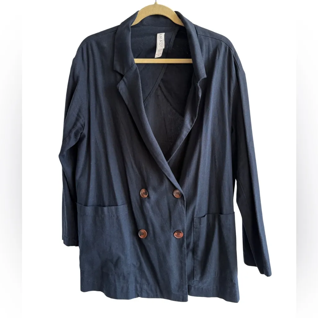 Anthropologie Amadi Kaye Linen Blend Blazer - Image 3