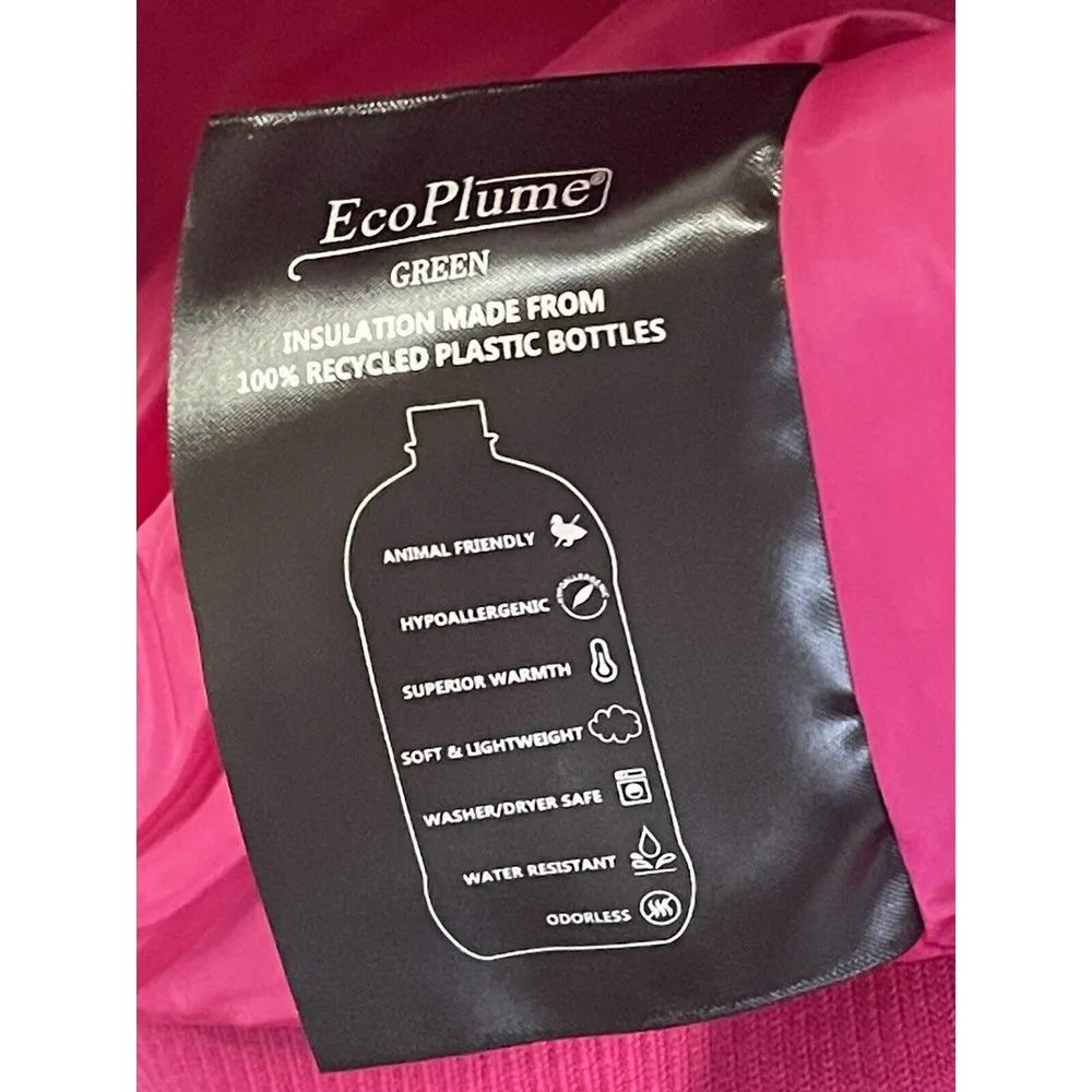 Bernardo Wave Quilted Jacket Orchid Flower Pink Size Medium NEW - Image 7