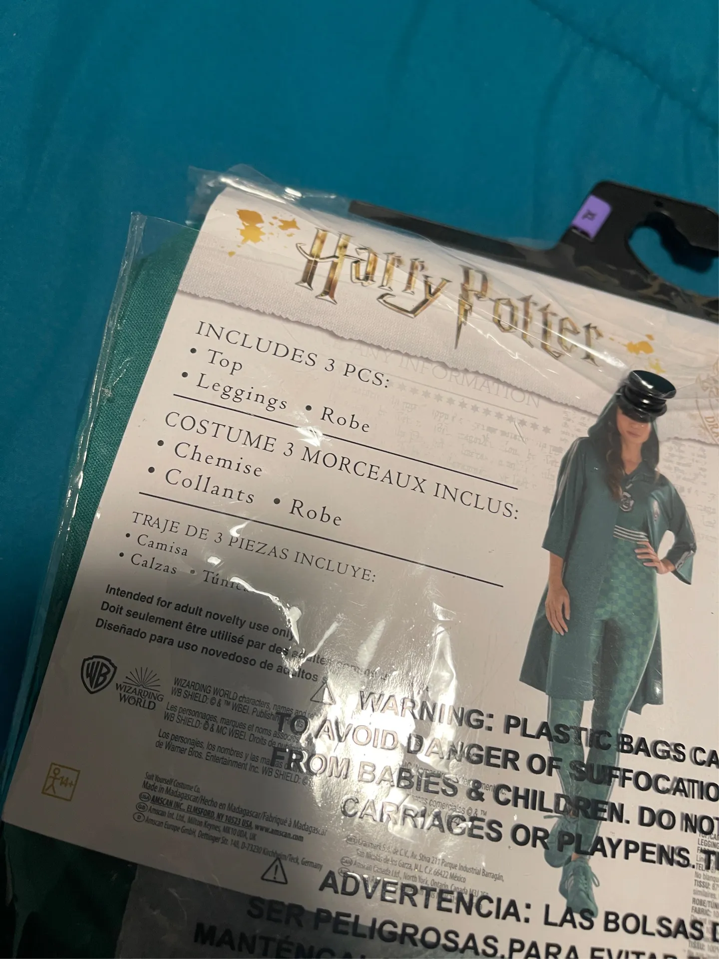 Womens Harry Potter slytherin quidditch costume XL 14-16 - Image 4