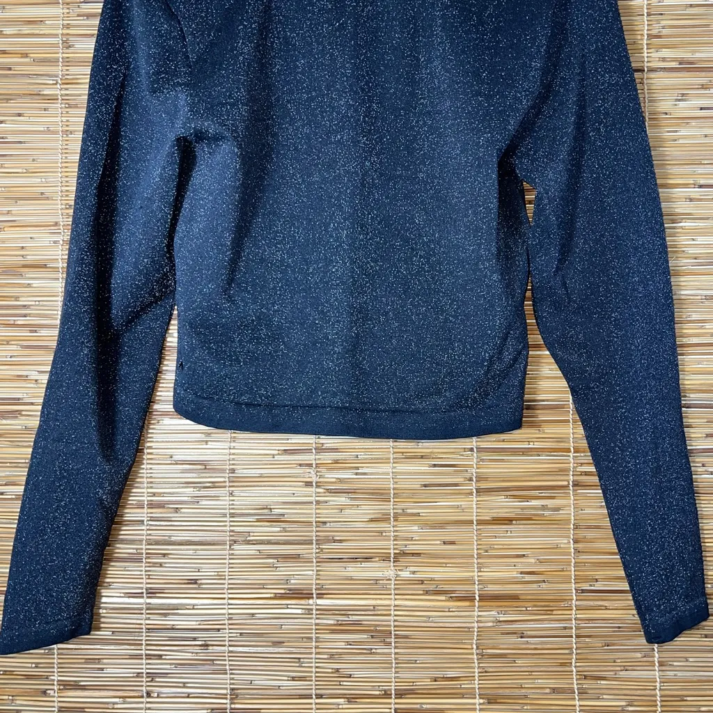 NWT All In Motion Women's Seamless Long Sleeve Blue Glitter Top Size‎ XL - Image 7