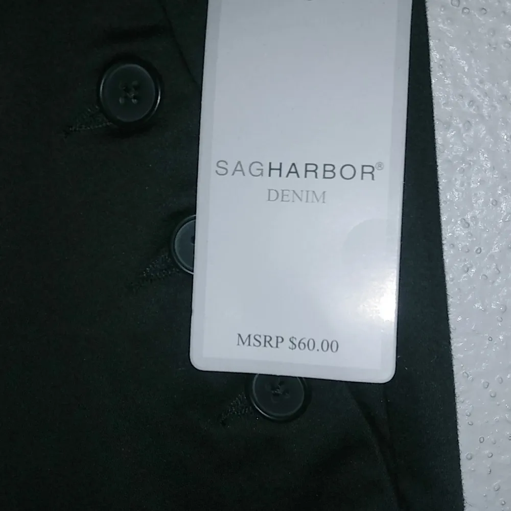 Sag Harbor Denim 6 Sailor Black Cotton Pants New Workwear - Image 11