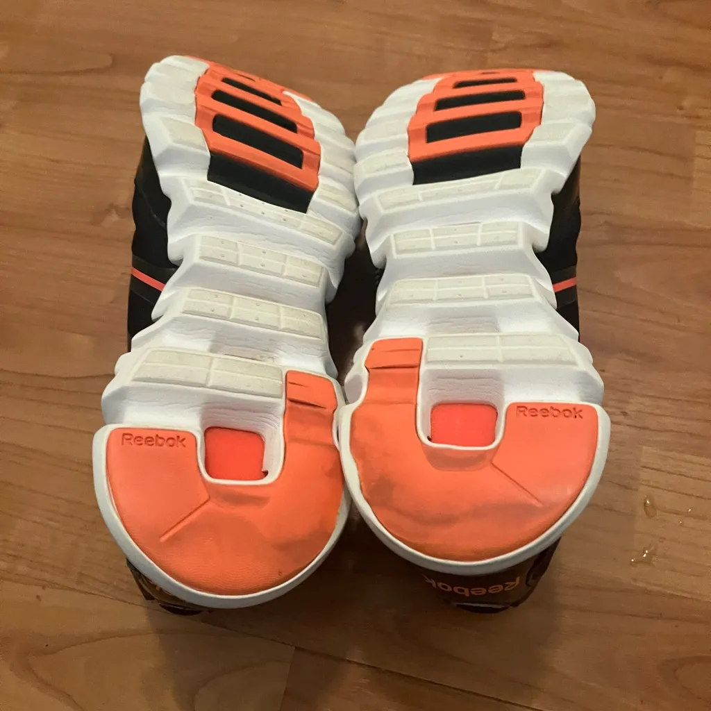 Reebok ZigLite Women's Shoes Lace Up Size 9 Athletic Sneakers Black Orange - Image 10