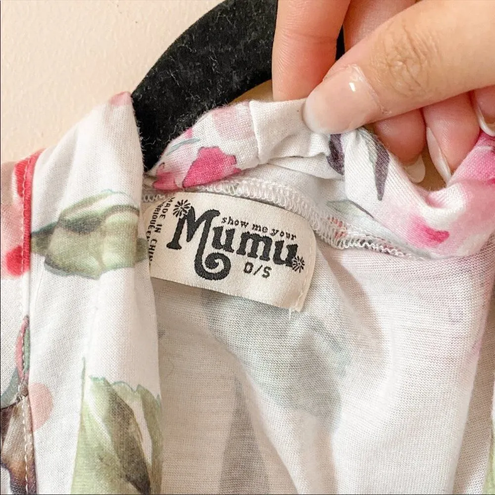 Show me your mumu white Brie gardens robe os - Image 8