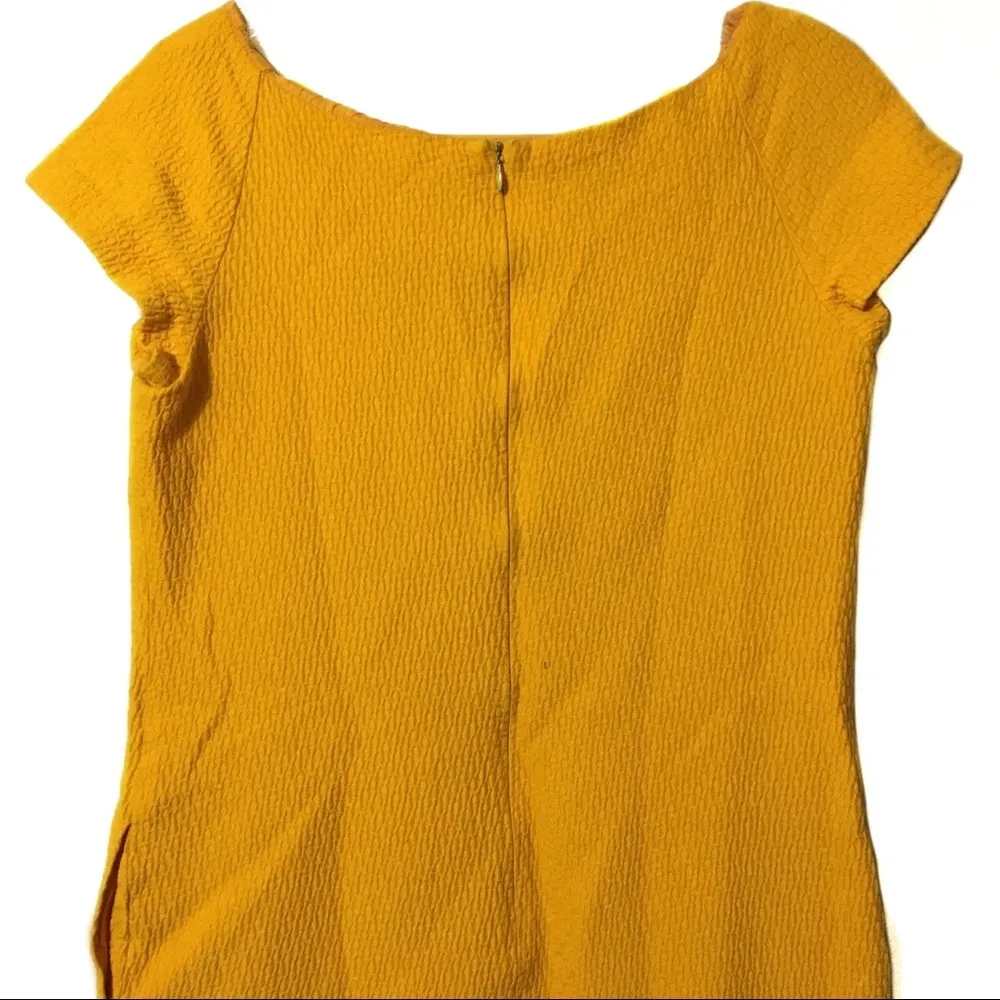Moschino AEFFE Spa yellow/orange dress bow detail size 42‎ - Image 6