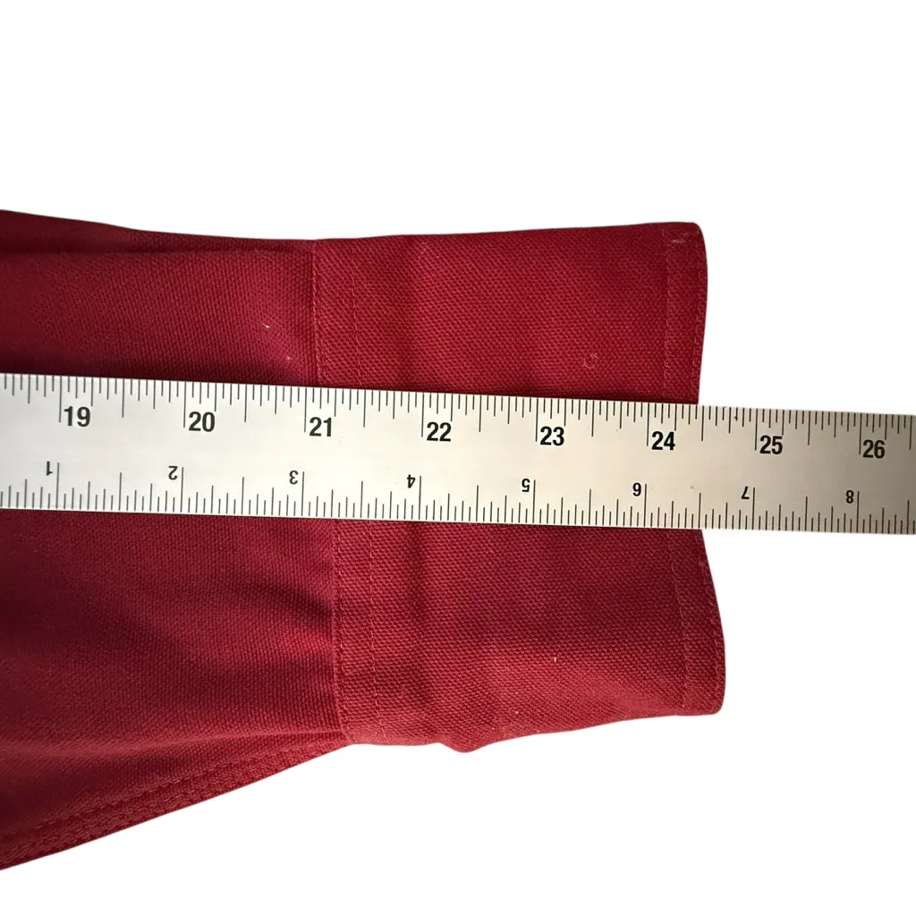 Carhartt Dark Red Womens XL Flannel Lined Canvas Shirt w/ snaps WS006DKR - Image 16