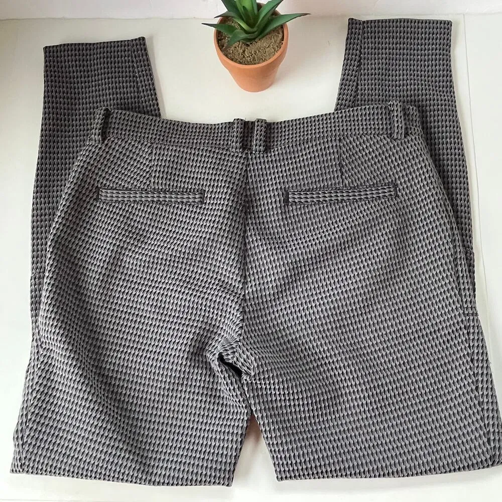 Cartonnier Anthropologie Equestrian Tweed Womens Pants Size 4 Gray Ankle - Image 9