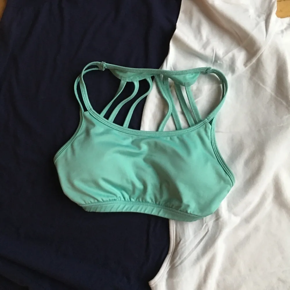 Kyodan Strappy Caged Sports Bra, Aqua, XS - Image 12