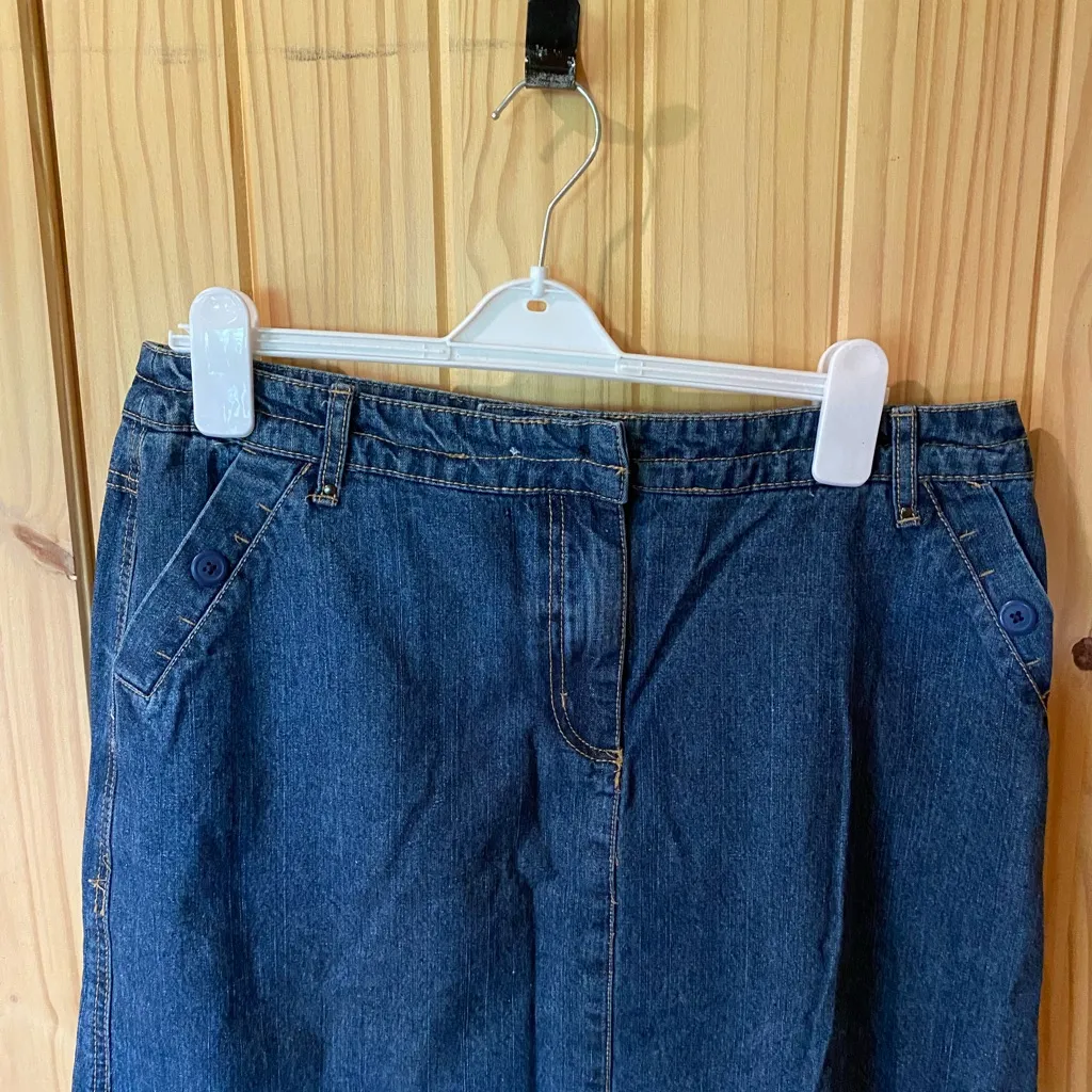 Kim Rogers Blue Denim Skirt - Image 2