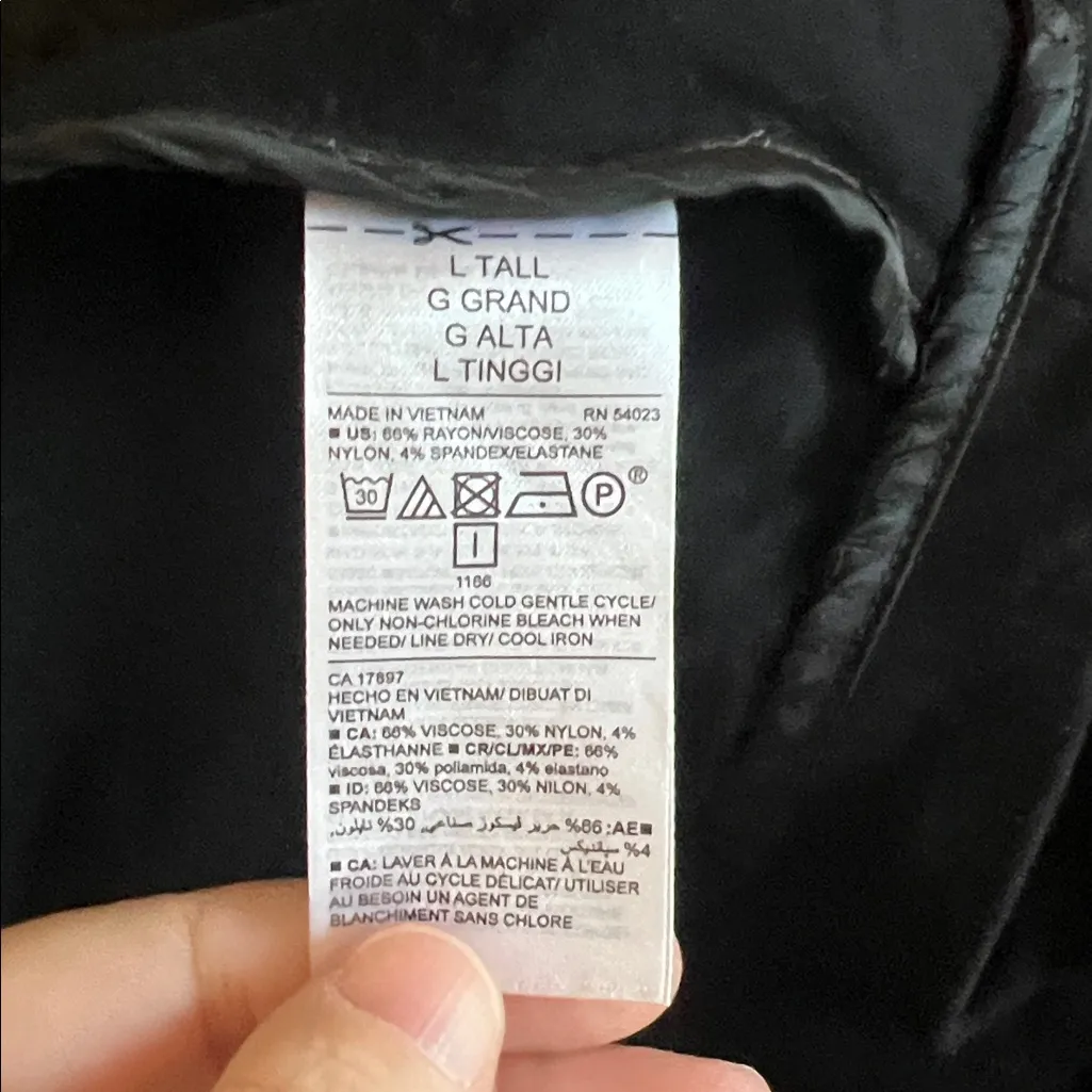 Old Navy Knit Blazer Black Size Large Tall - Image 7