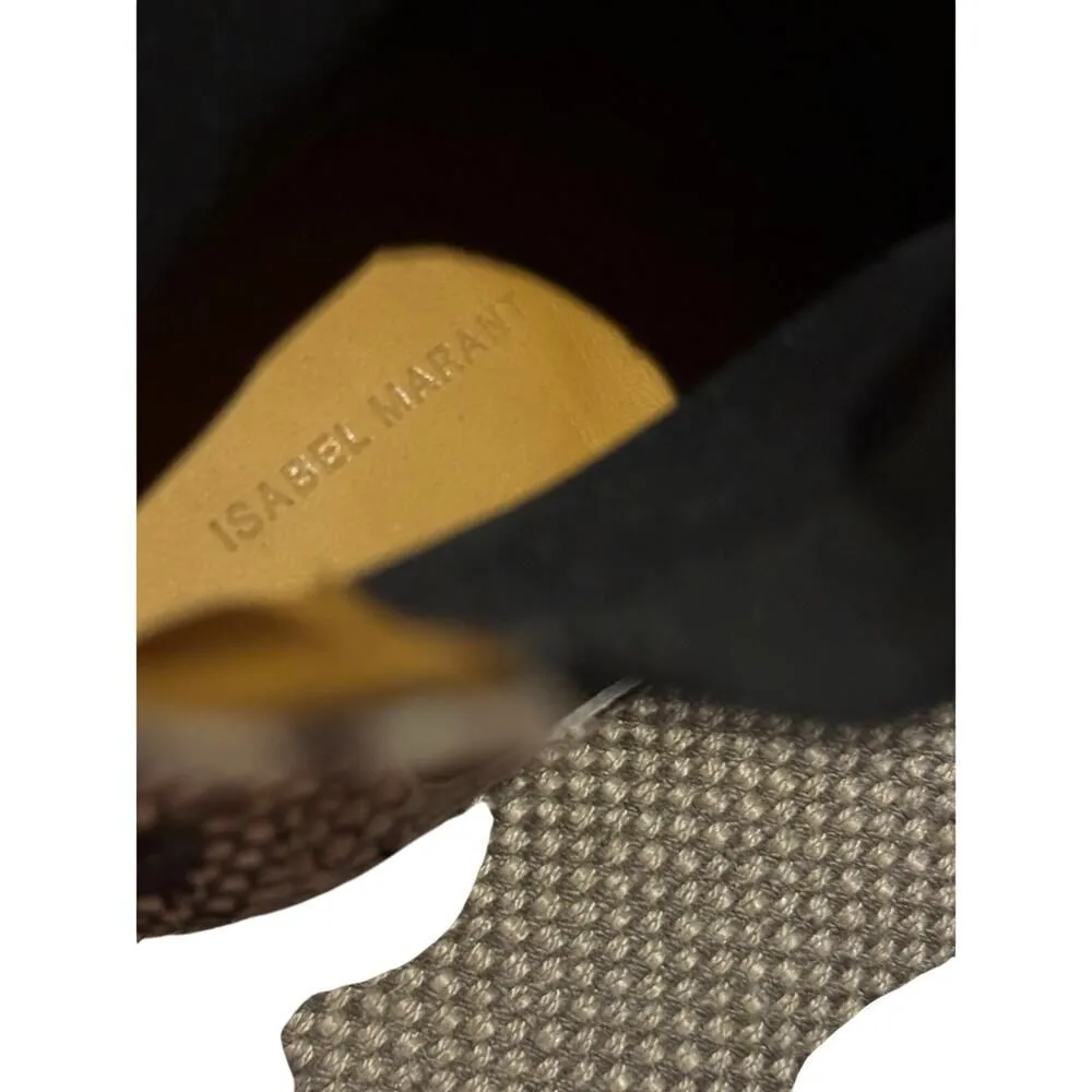 NWT Isabel Marant Lemsey Snake-Effect Leather Boots, EU 37 (US 7) - Image 10