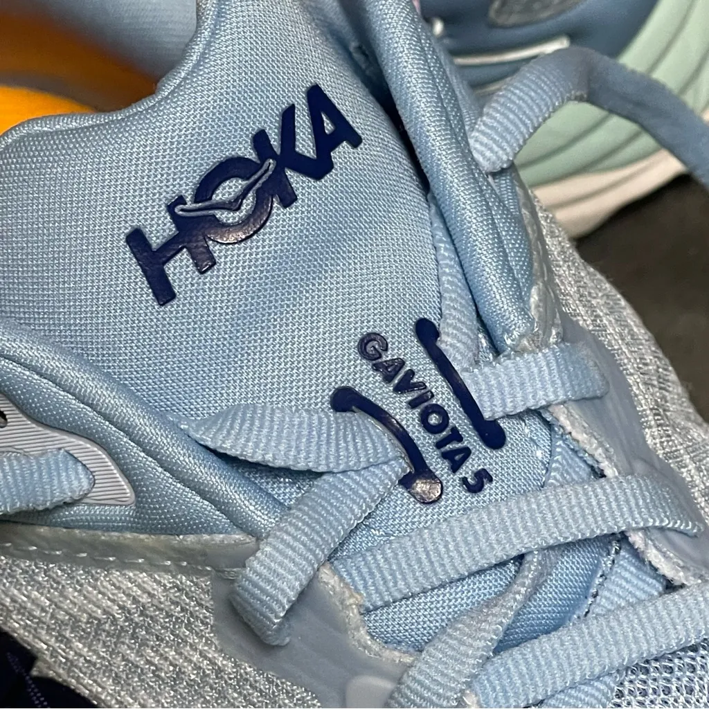 Hoka One One Gaviota 5 Blue Women's Running Shoes Size 8.5B - Image 4