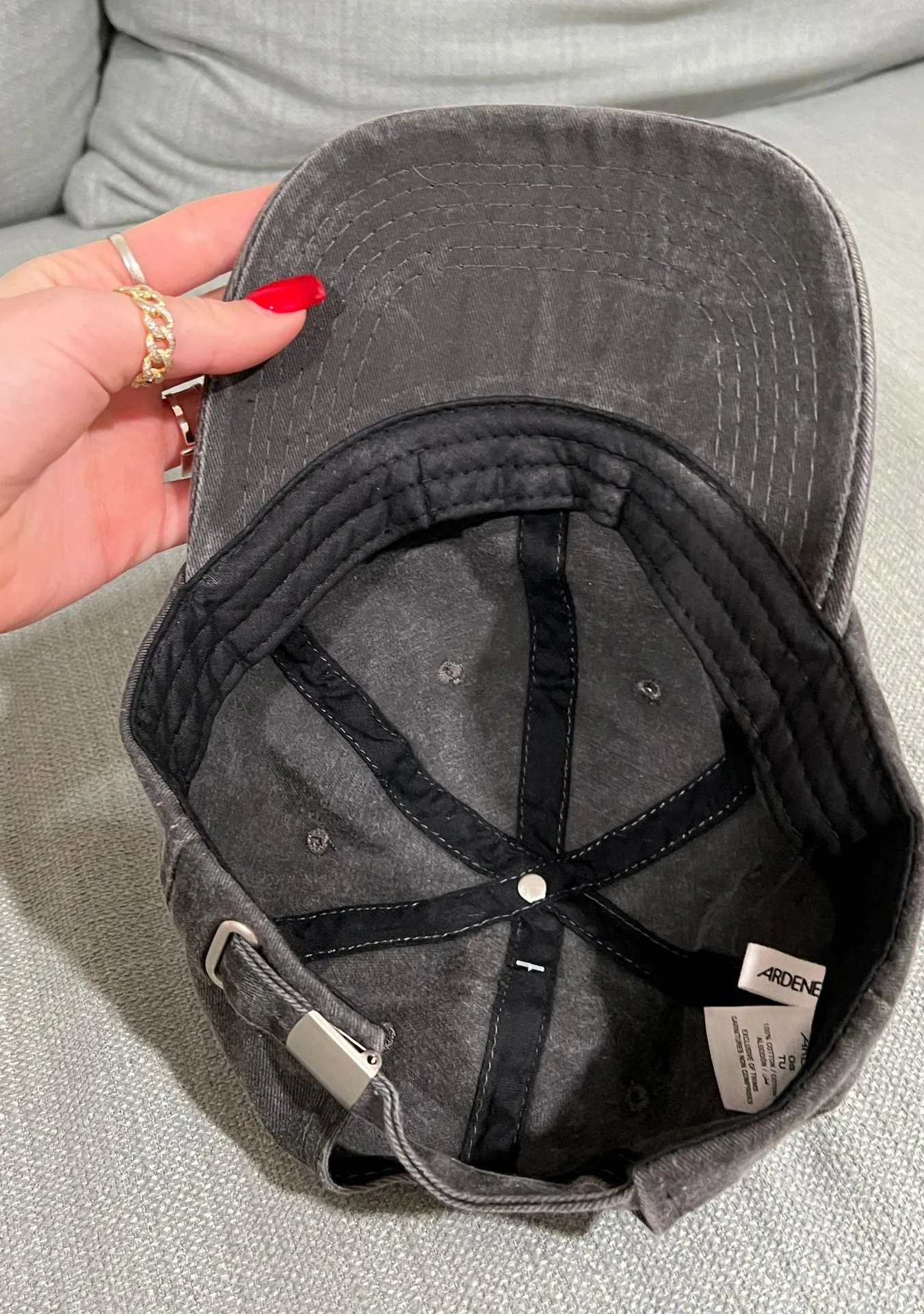 Ardene Gray Baseball Hat - Image 2