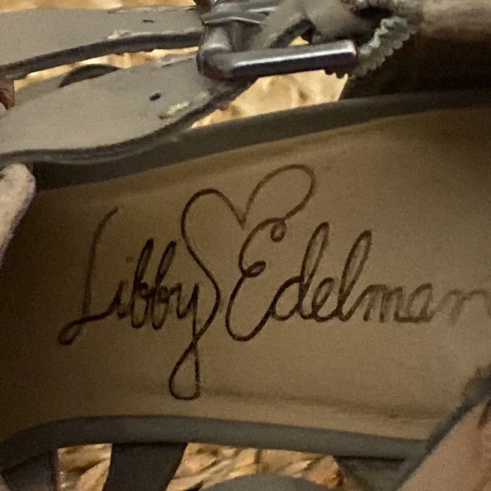 Libby Edelman womens brown suede open toe ankle boots size 9 Tan - Image 9