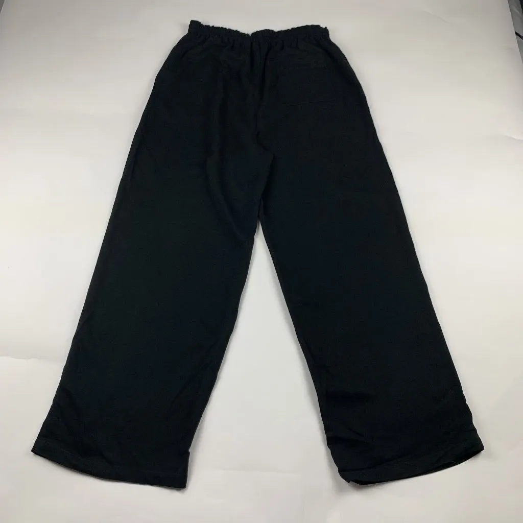 Old Navy Retro Black Lightweight Pull On Wide Leg Pants L - Image 5