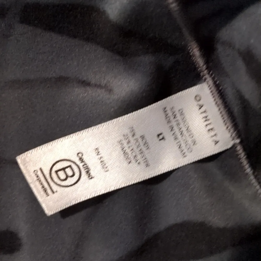 Athleta Zebra Anthracite Grey Salutation Stash Pocket 7/8 Tight Size LT - Image 6