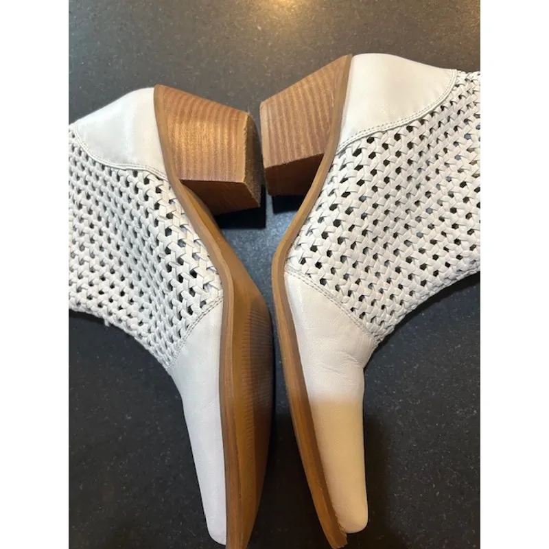 COCONUTS By MATISSE Women's Western Booties Size 9.5 Cowboy Golden Hour White - Image 11