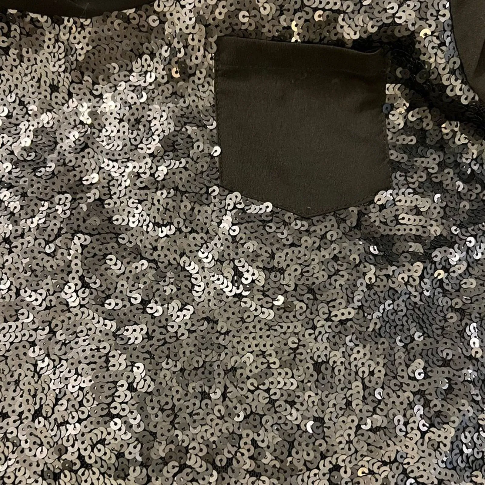 Miss Me MM Couture Y2K Sequin Tank Top Size M Sheer Whimsigoth Glam - Image 3