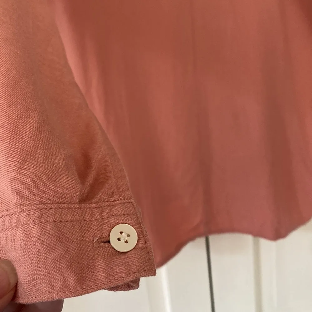 Moussy Rayon One Size‎ Fits All Button Down Collared Blouse Shirt Pink Size undefined - Image 6