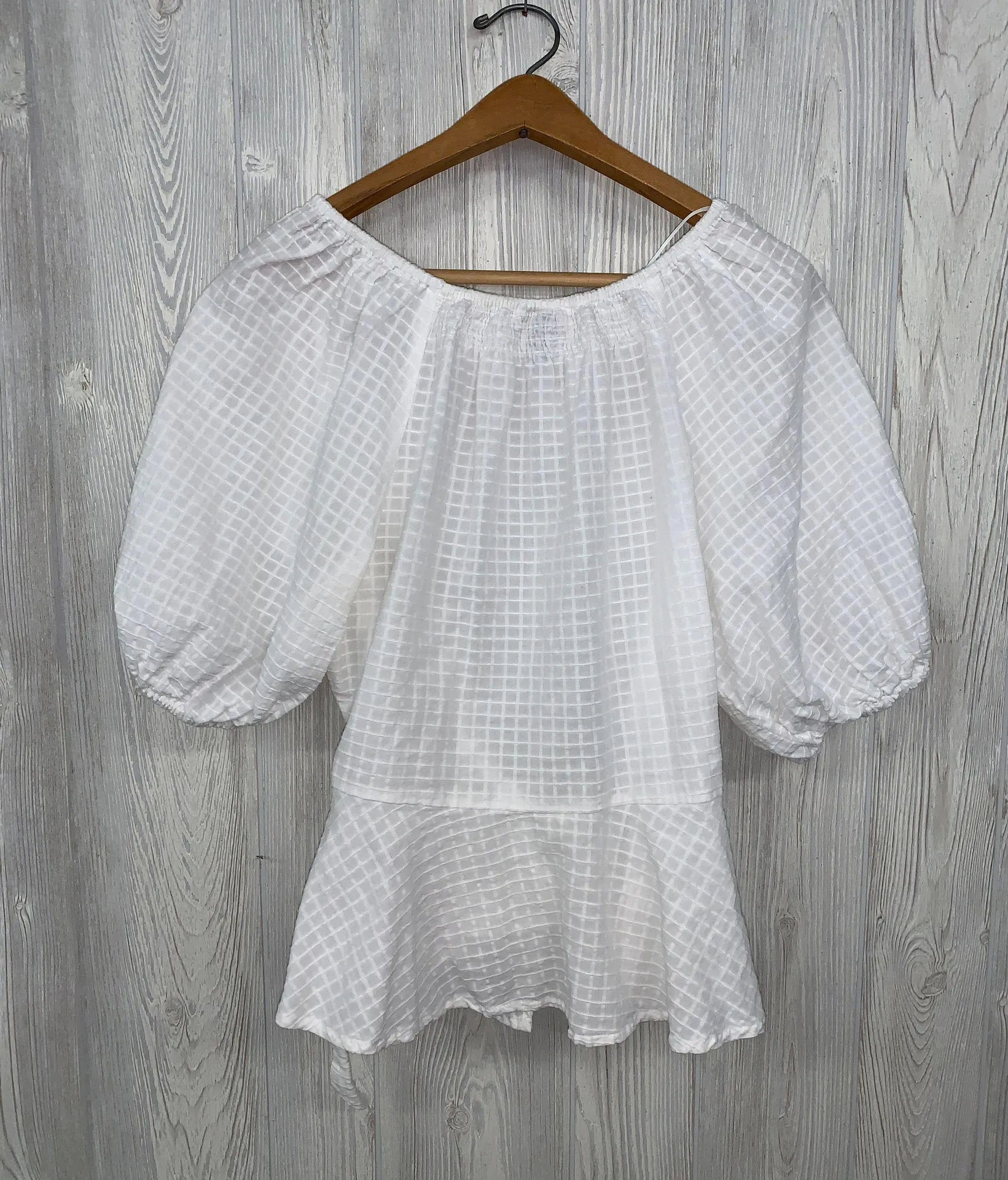 Universal Thread Puff Sleeve Wrap Top - Image 2