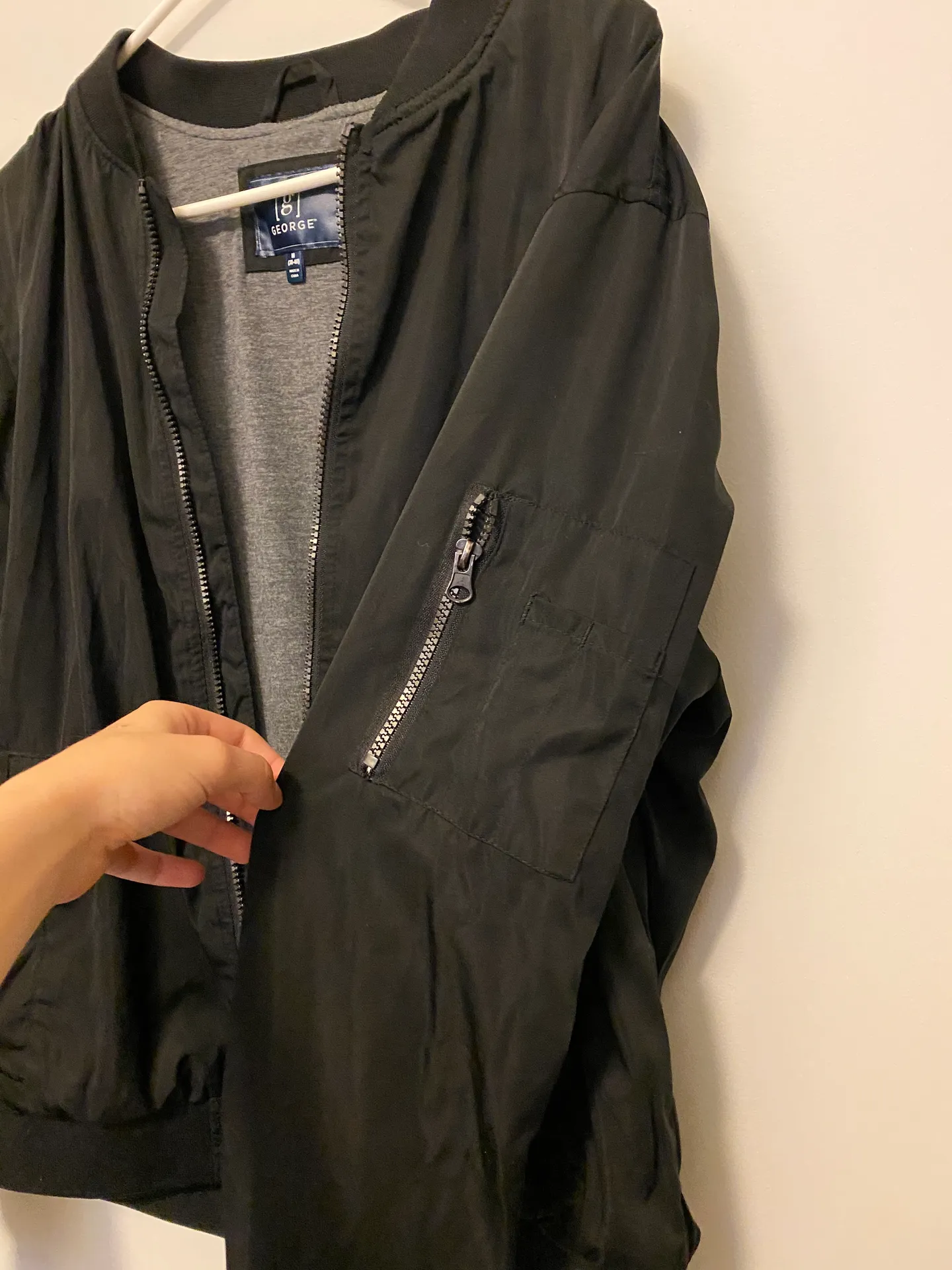 George Black Bomber Jacket - Image 7