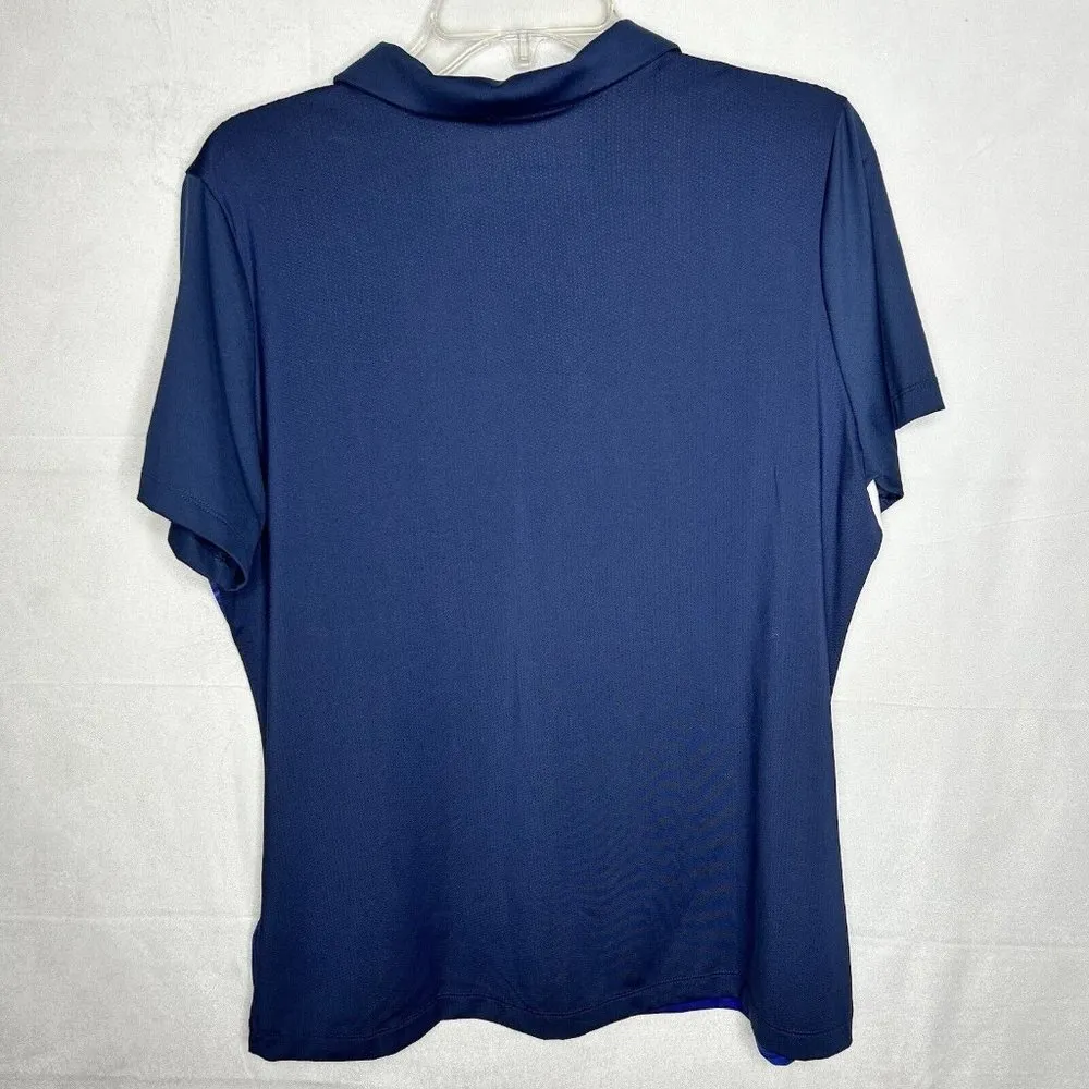 Nike Golf Tour Performance Polo Women XL Multicolor Golf Tennis Dri-Fit Logo - Image 7