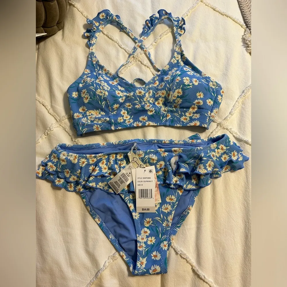 Wildflower Park Ruffle Bikini sz M - Image 6