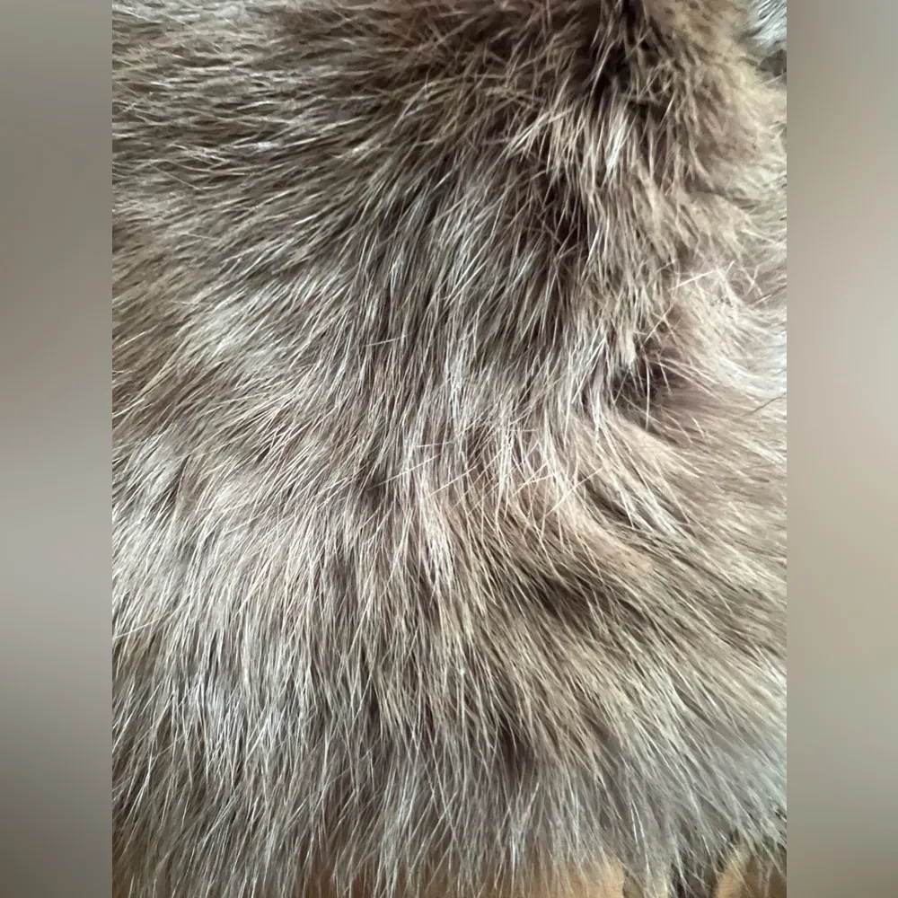 MARVIN RICHARDS | women’s leather & rabbit fur jacket. Size: XL - Image 4