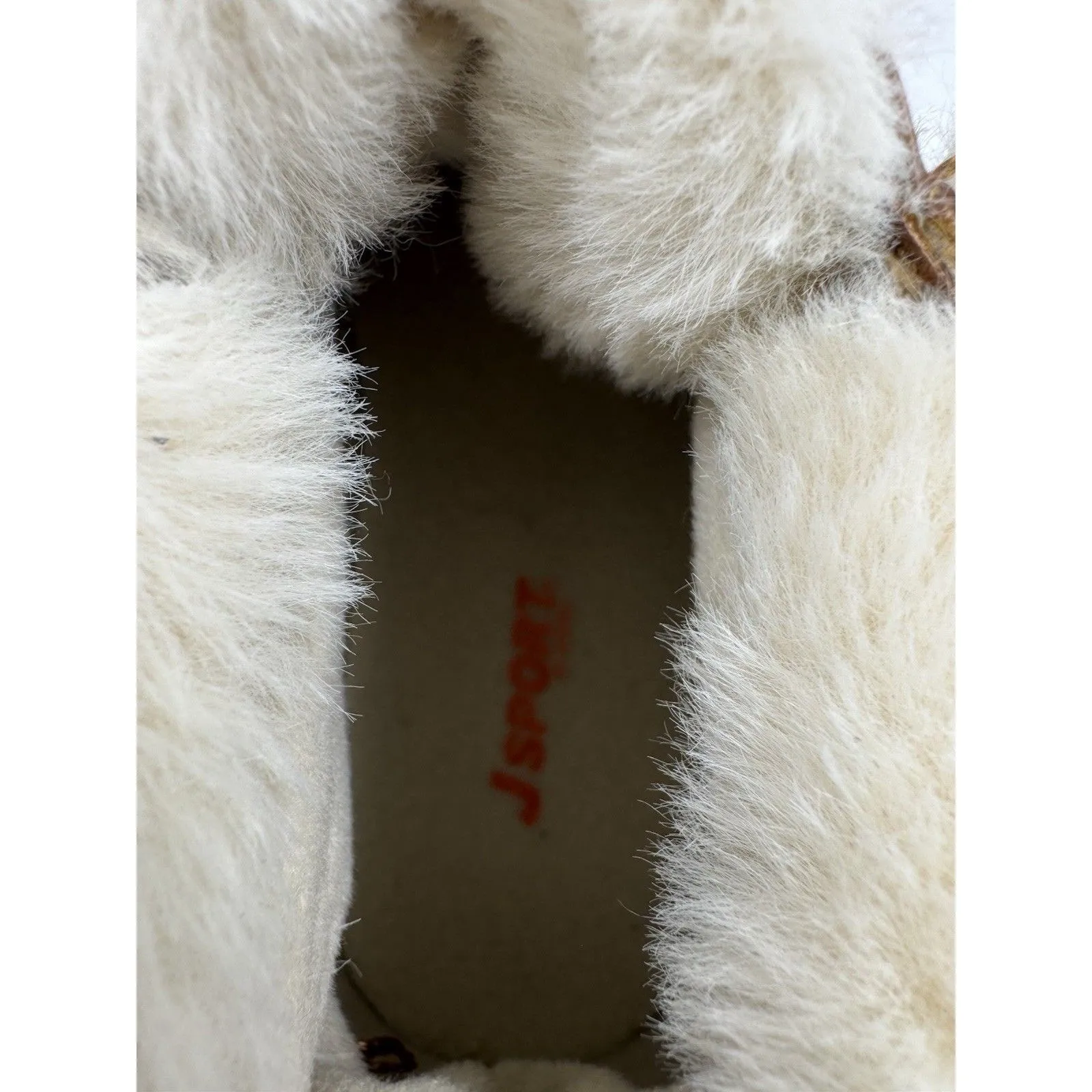 JSport Women's Mary Faux Fur Trimmed Slip On Duck Boots Size 7 M Waterproof Brown - Image 14