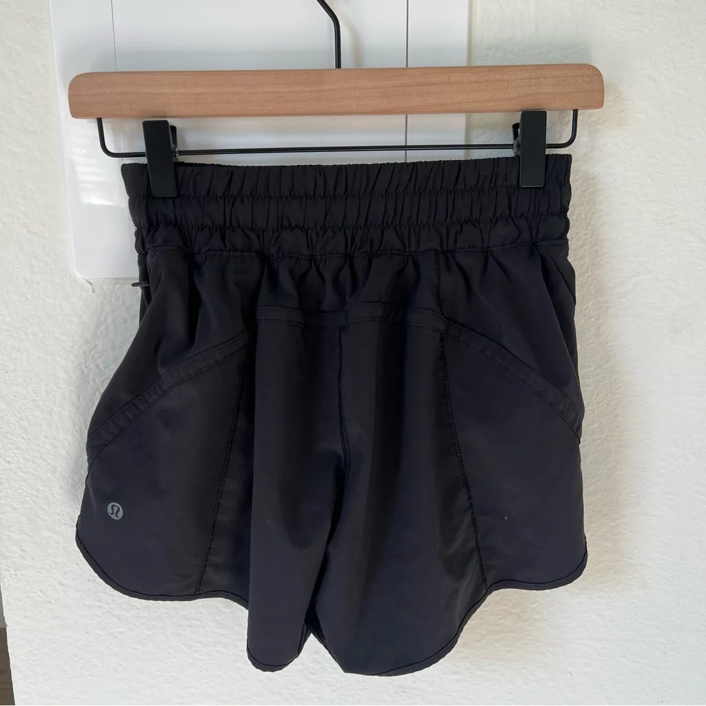 Lululemon Track That Shorts 5" in Black - Image 5