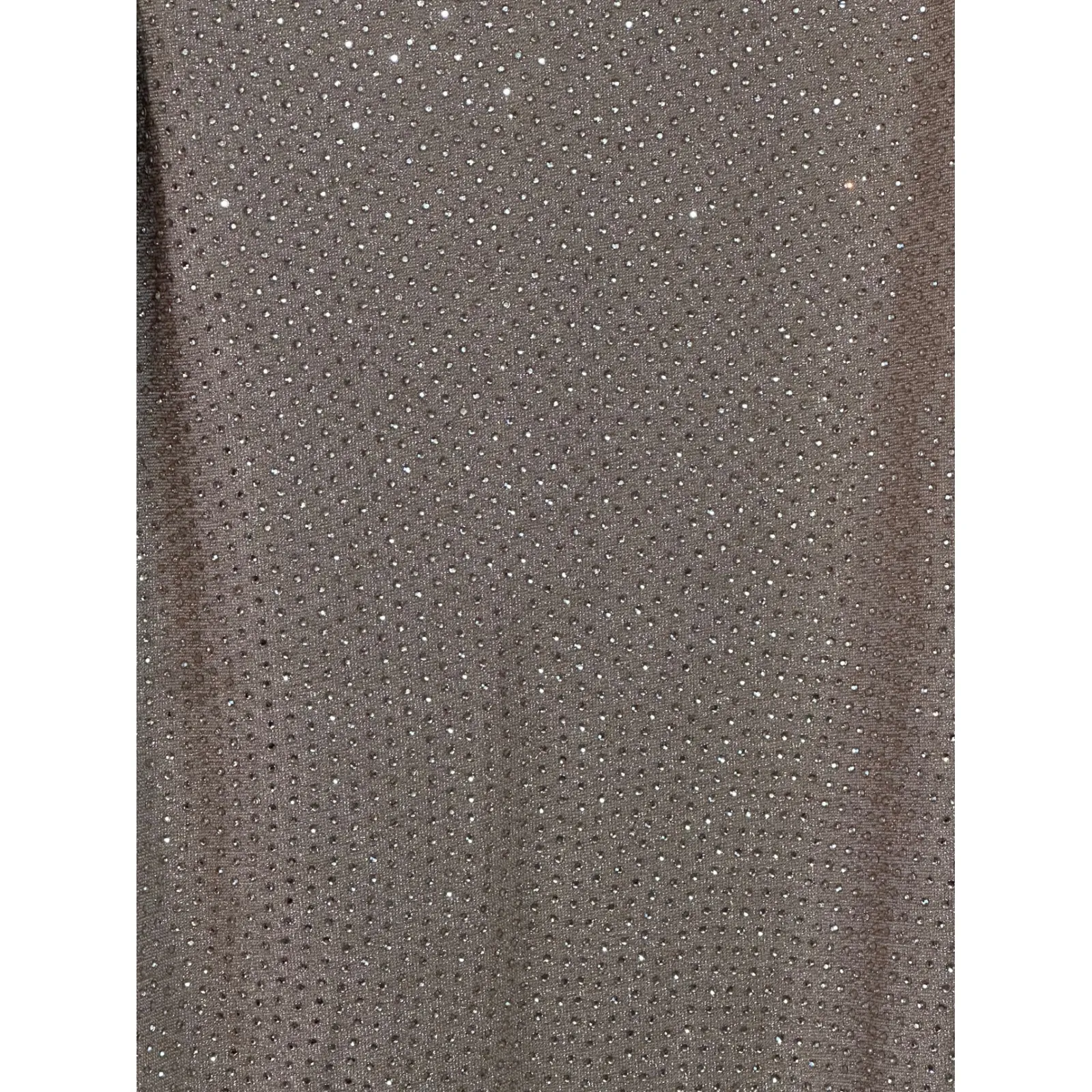 Oh Polly Arabella NWT Embellished High Neck A Line Mini Dress Nude Gold SZ 14 - Image 2