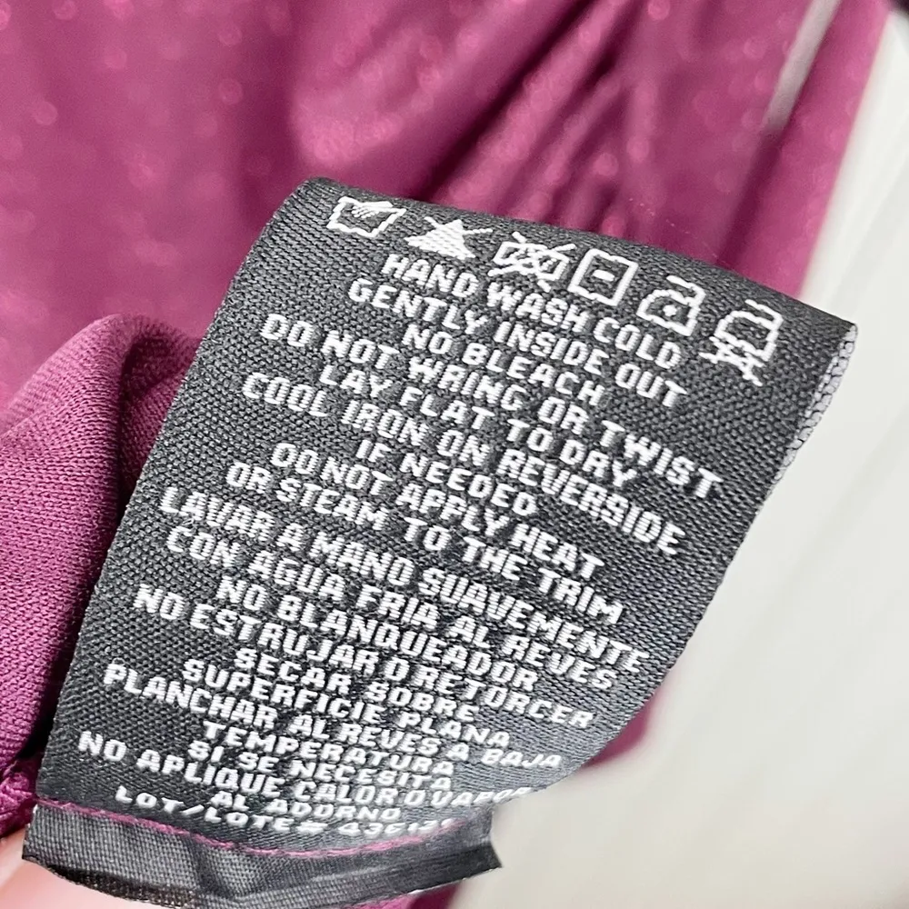 NEW R&M Richards 2061 Long Off Shoulder Formal Dress Gown Sparkly Merlot Size 10 - Image 14