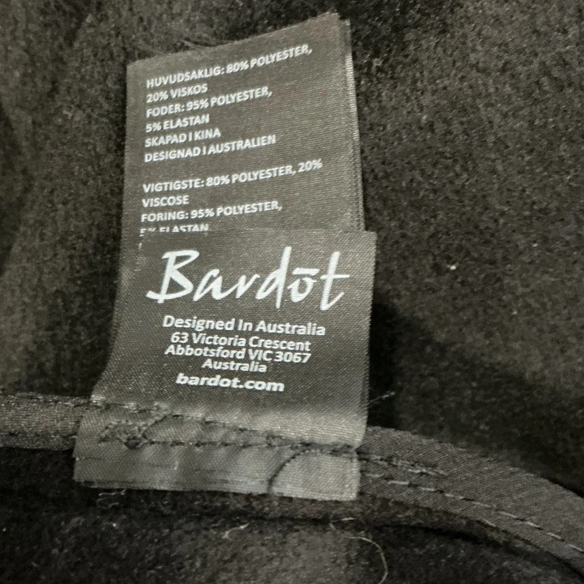 Bardot Black Peacoat Jacket Sz 8 - Image 5