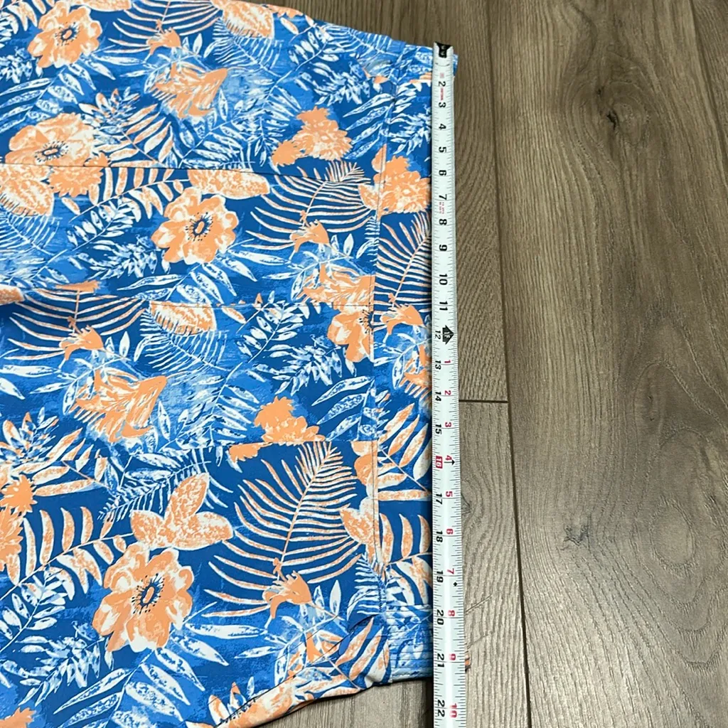 Columbia‎ PFG 5” Floral Tamiami Print Fishing Shorts Blue Orange Size XXL - Image 8